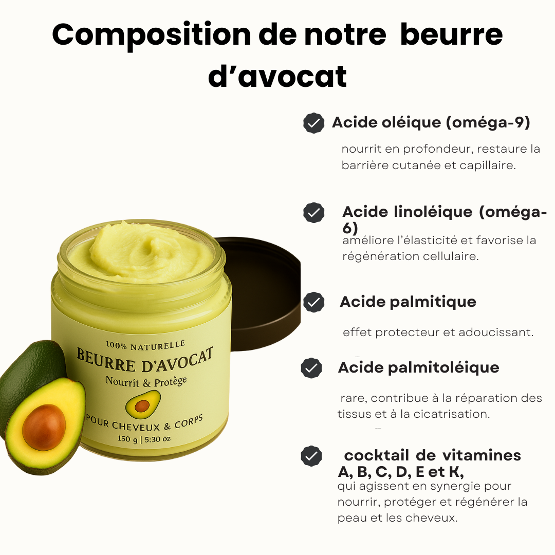 Beurre d’Avocat – 100 % Pur & Naturel