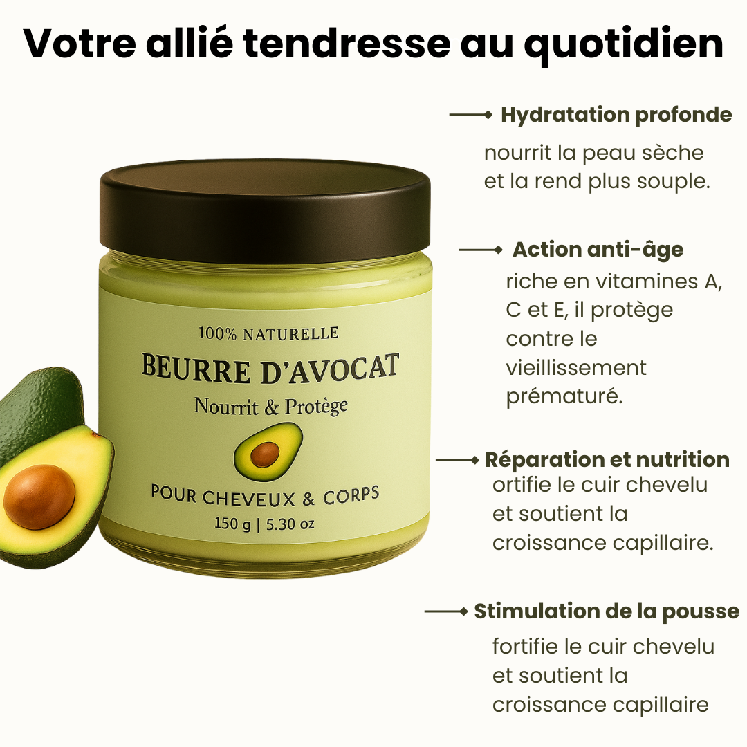 Beurre d’Avocat – 100 % Pur & Naturel