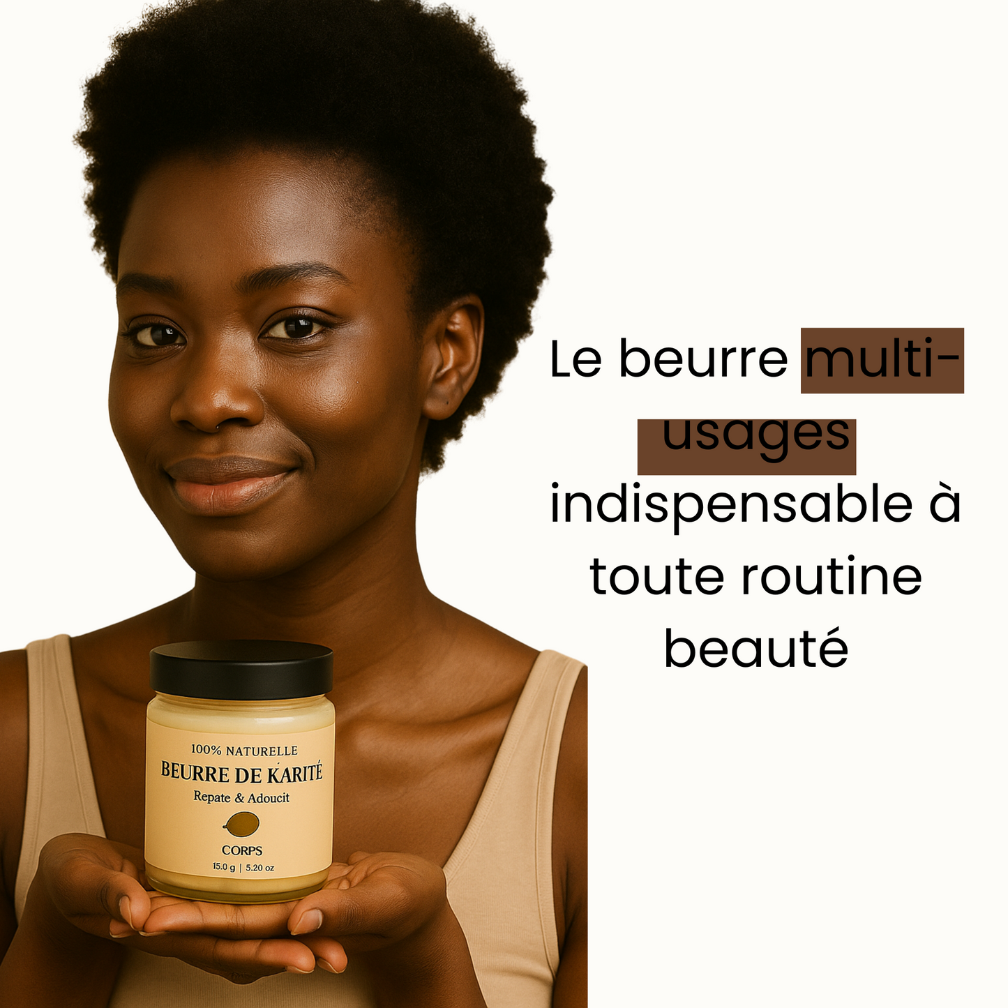 Beurre de Karité 100 % Pur et Naturel