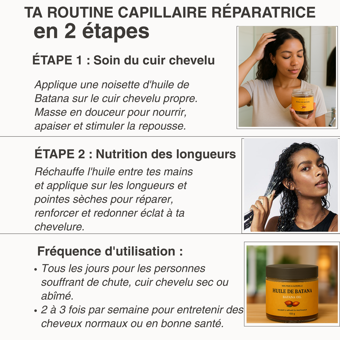 L'huile de batana 100% pure