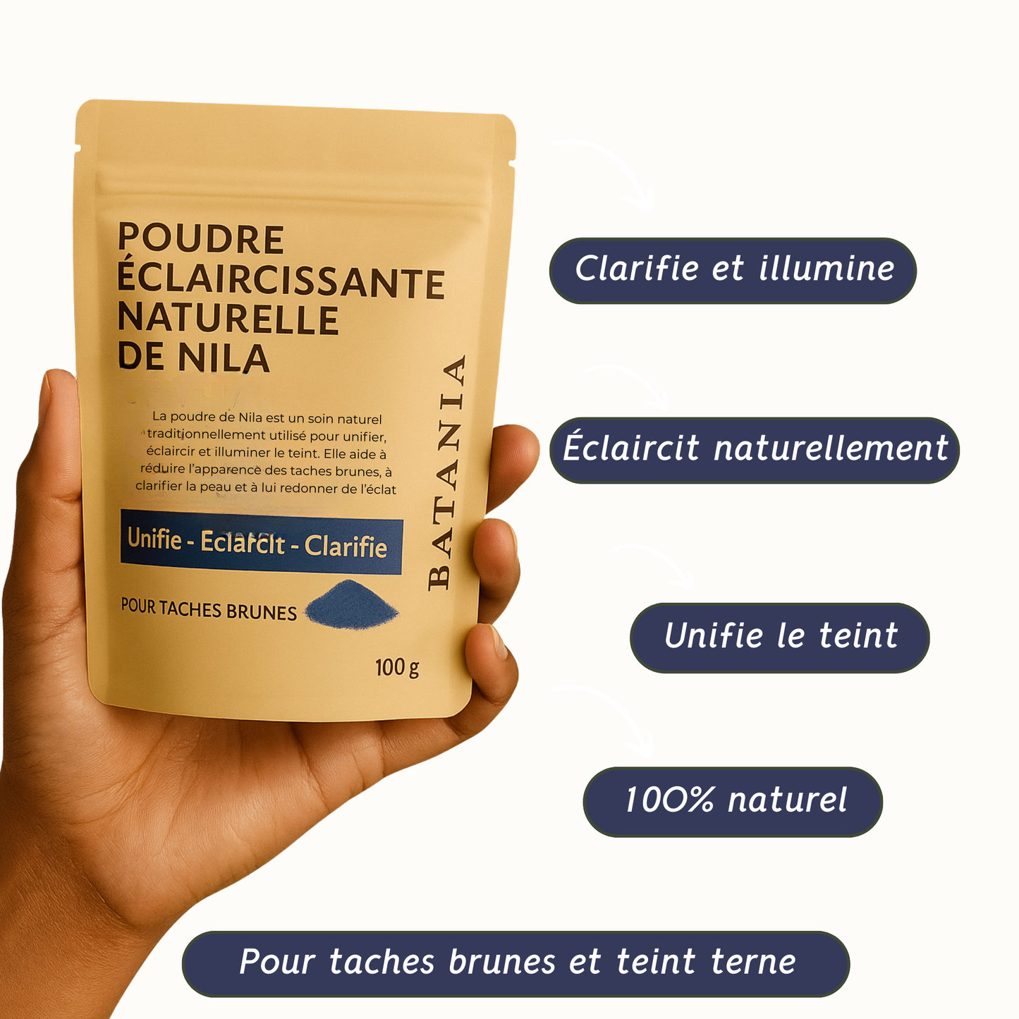 Poudre Éclaircissante Naturelle de Nila