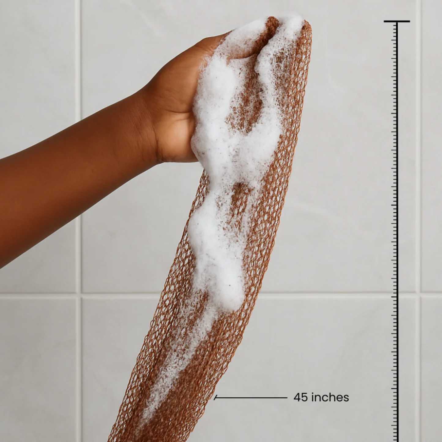 100 % authentique - Éponge filet exfoliante africaine