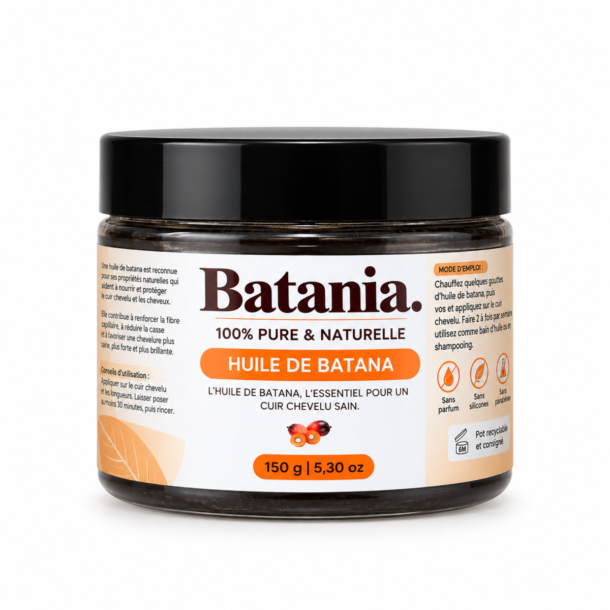 L'huile de batana 100%  pure et non raffinée